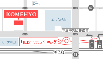 契約駐車場のご案内地図